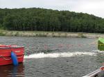 Drachensee-Segelboot-Gemeinschaftsaktion
