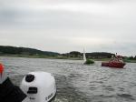 Drachensee-Segelboot-Richtung-Steg