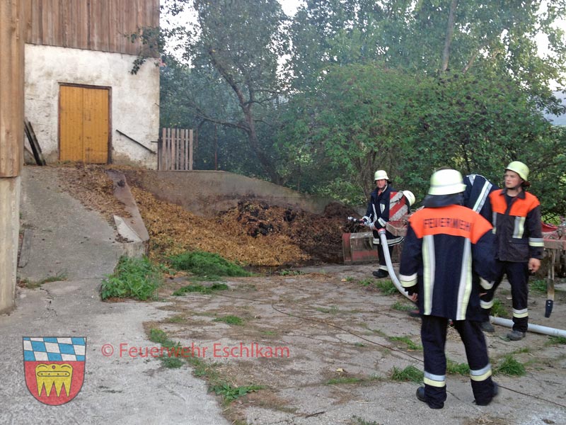 Brand-Misthaufen