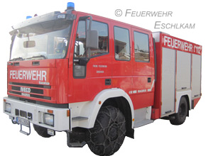 Das Löschgruppenfahrzeug LF 8/6 der Feuerwehr Großaign.