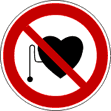 Verbot für Personen mit Herzschrittmacher